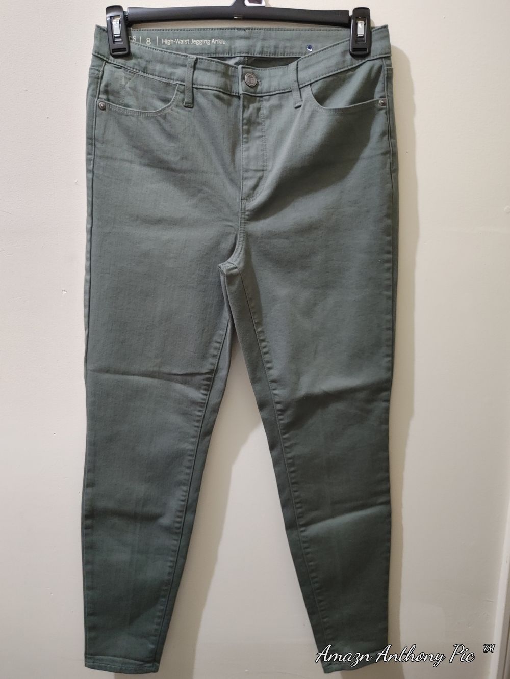 Talbots Olive Green High-Rise Ankle Jeggings